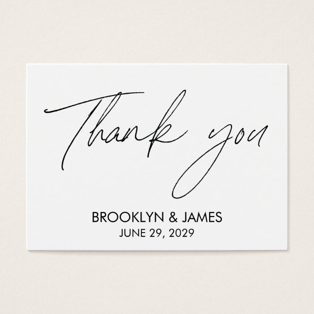 Vit Märkre för favoriter i oformaterat skript Visitkort (Framsidan)