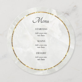vit marmor elegant meny