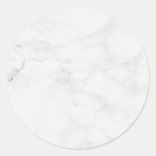 Vit marmor Elegant tom mall Modern Runt Klistermärke