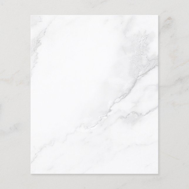Vit marmor flygblad (Framsidan)