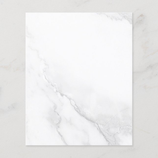 Vit Marmor Flygblad (Framsidan)