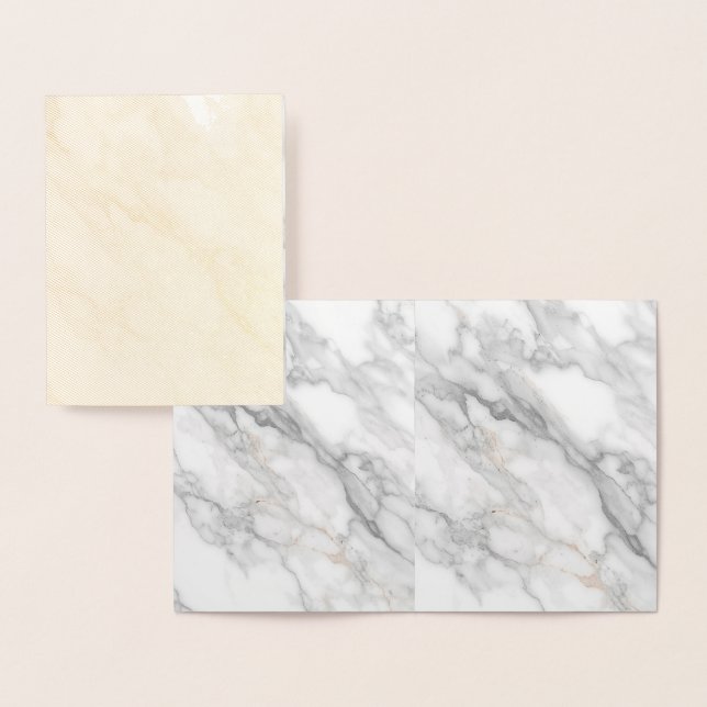 Vit marmor folierat kort (Display)