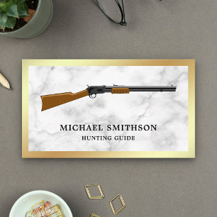 Vit Marmor Hagelgevär Rifle Gunsmith Gunsmith Visitkort