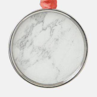 Vit marmor julgransprydnad metall