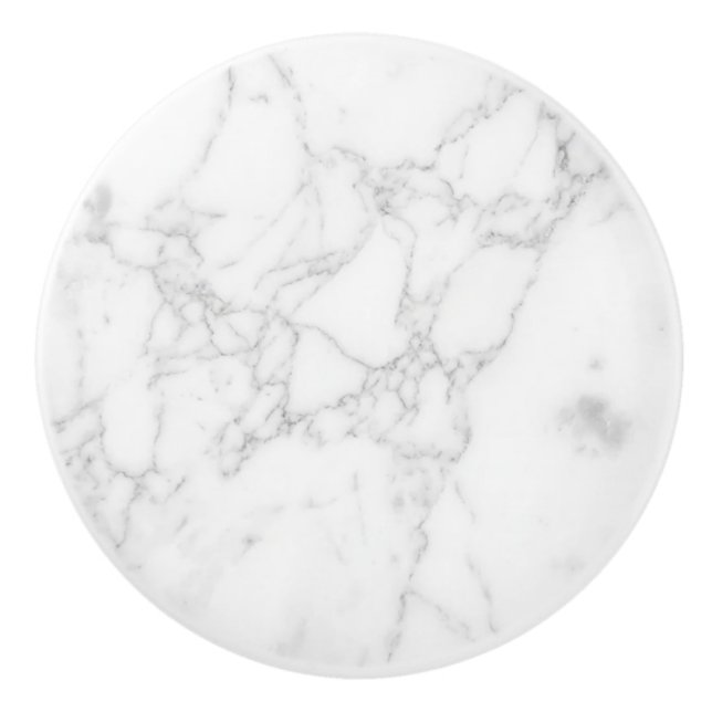 Vit Marmor Knopp (Framsidan)