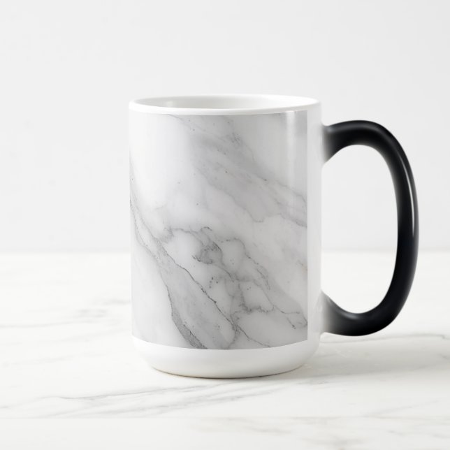 Vit marmor magisk mugg (Höger)