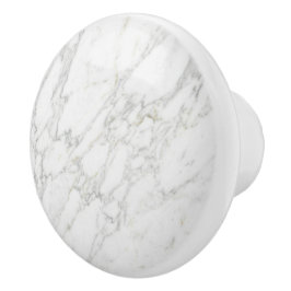 Vit Marmor Minimalistisk Elegant Lyxig Stil Knopp