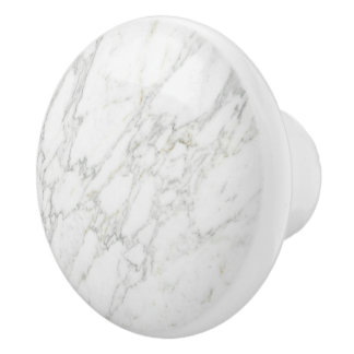 Vit Marmor Minimalistisk Elegant Lyxig Stil Knopp