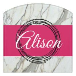 Vit marmor och rosa fuchsia, eget namn (giglila)