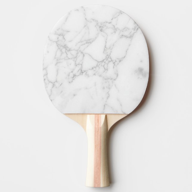 Vit Marmor Pingisracket (Framsidan)