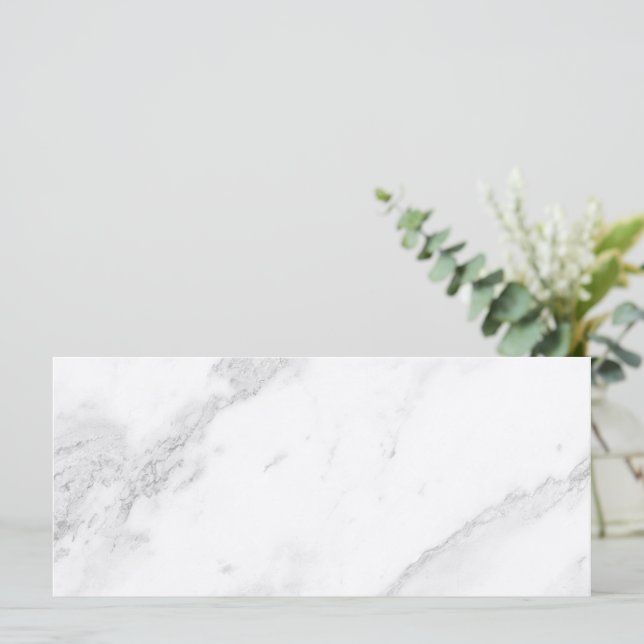 Vit marmor platt kort (Stående Fram)