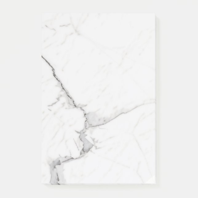 Vit marmor post-it block (Framsida)