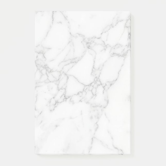 Vit Marmor Post-it Block (Framsida)