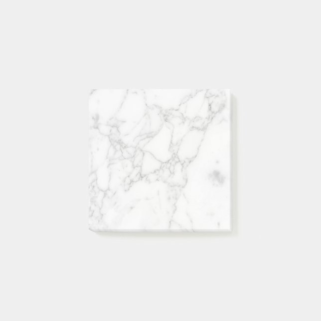 Vit marmor post-it block (Framsida)