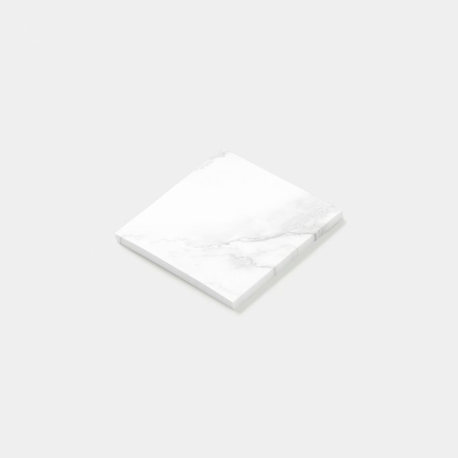 Vit Marmor Post-it Block (Vinklad)