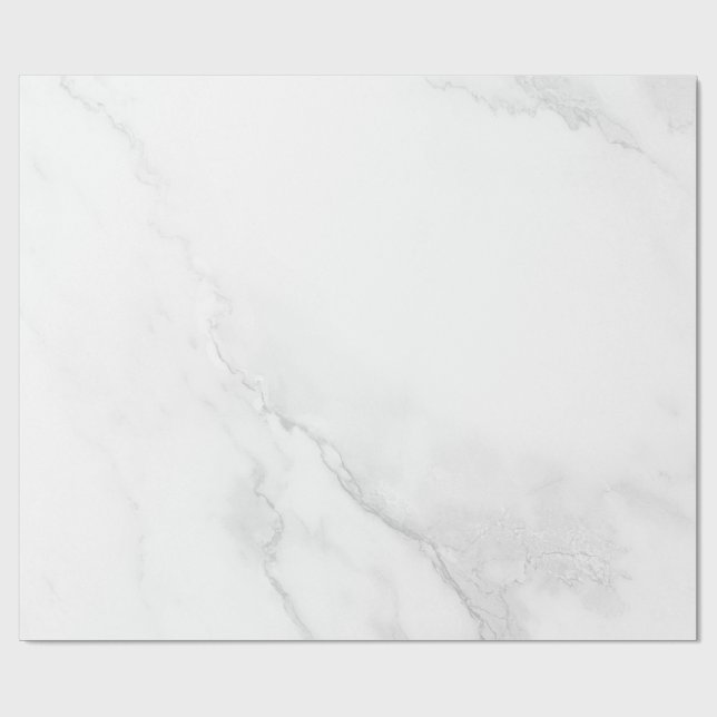Vit marmor presentpapper (Platt)
