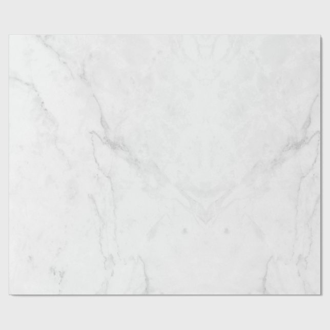 Vit marmor presentpapper (Platt)