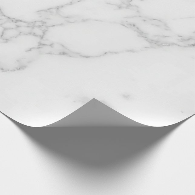Vit Marmor Presentpapper (Hörn)