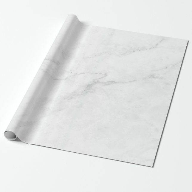  Vit marmor Presentpapper (Utrullad)
