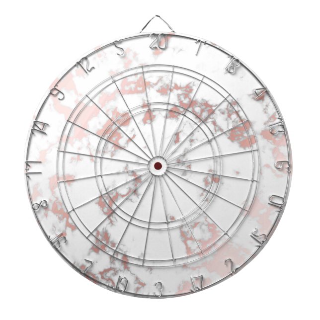 vit,marmor,ro guld, modern,chic,vacker, darttavla (Framsidan)