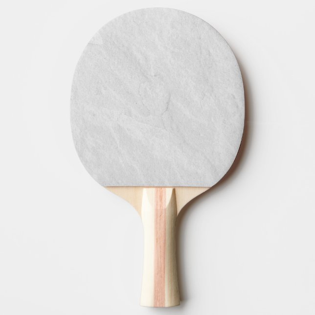 Vit Marmor Stens Enkel Pingisracket (Framsidan)