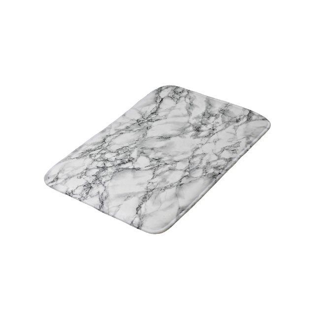 Vit marmor, stone Bath Mat Modern Design Badrumsmatta (Vinklad)