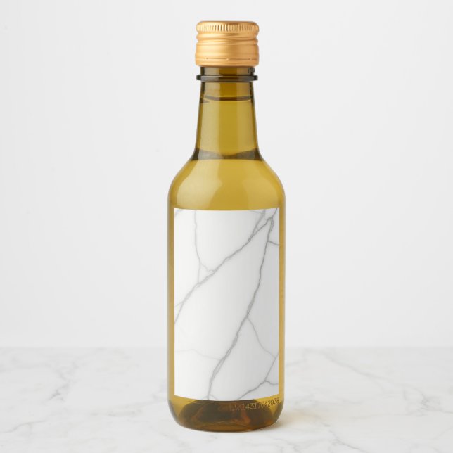 Vit marmor vinetikett (Framsida)