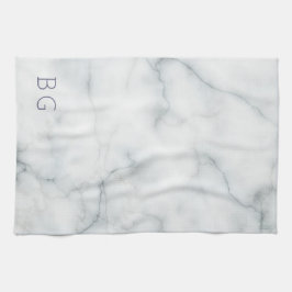 vit marmorsten kökshandduk