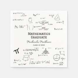 Vit Matematik Examen Klass Av Utexaminerade Pappersservett