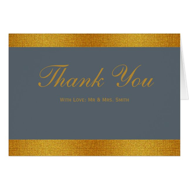 Vit med Guld Badge Ban Hälsningskort (Framsidan Horizontal)