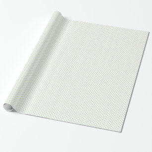Vit med ljust - den gröna polkaen pricker presentpapper