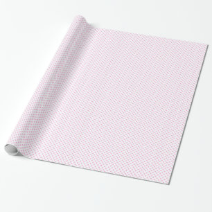 Vit med rosa Polka pricker inpackning av papper Presentpapper