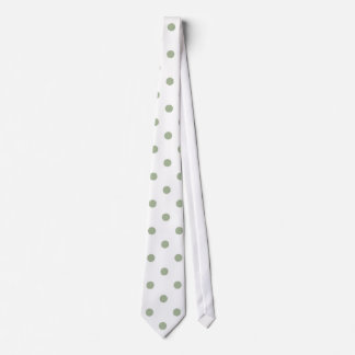 Vit med Sage Grönt Dots (jul 1) Manar Tie Slips