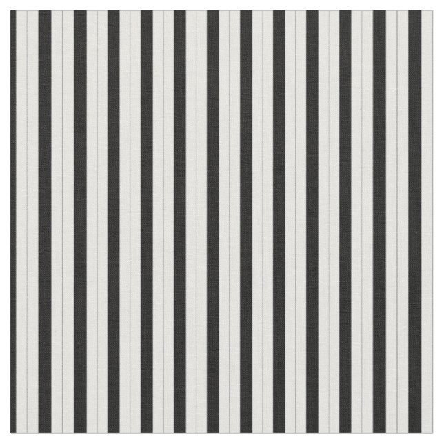 vit med svarta pinstripes tyg (Närbild)