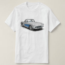 Vit med t-skjortan för blått 56-57 StingVetteRay T Shirt