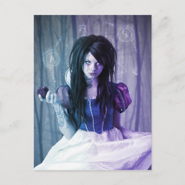 Vit med trådinlägg vykort (Framsida)