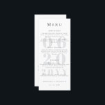 Vit meny med fet stil Bröllop<br><div class="desc">Anpassa en elegant-meny för bröllop med den här vita menyn med minimalistisk fet typ Bröllop. Menydesignen har minimal fetstil och modern typografi. Lägg till alternativen namn,  Datum och meny för,  bröllop för att anpassa. Utformning av perfekten för par som vill ha en minimalistisk utformning för bröllop.</div>