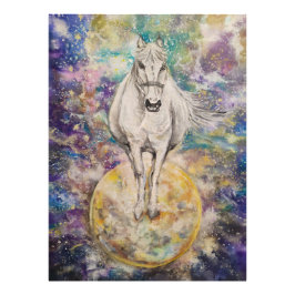 Vit Mere-planeten Fototryck