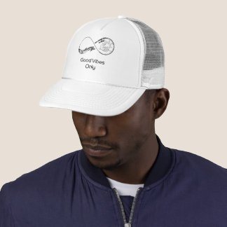 Vit meshkeps "Good Vibes Only" | Oändlighet och ha Keps