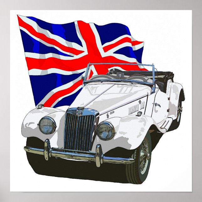 Vit MG TF Poster (Framsidan)