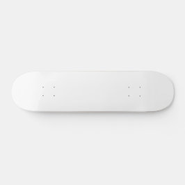 Vit Mini Skateboard Bräda 18,5 Cm