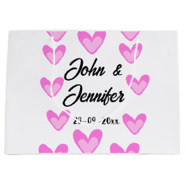 vit, minimal text stil bröllop-pinkhjärta