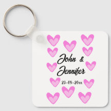 vit, minimal text stil bröllop-pinkhjärta