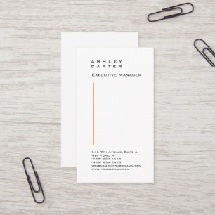 vit minimalist för professionellens elegant har tr visitkort