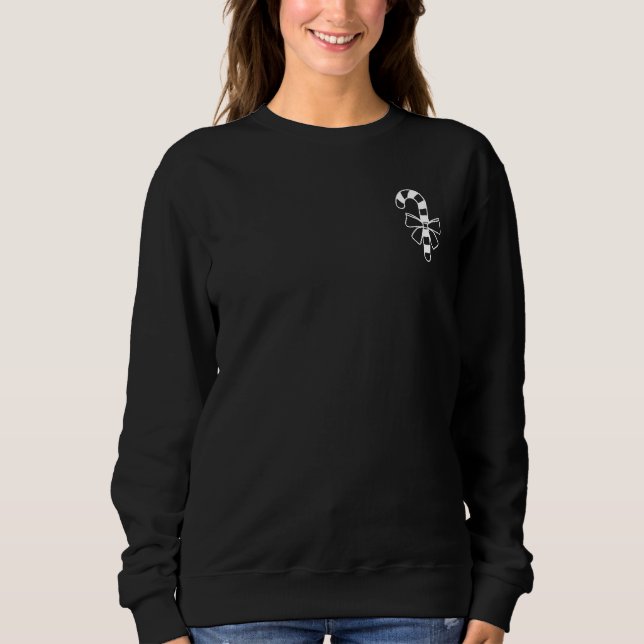 Vit minimalist sockersocka med en slinga t shirt (Framsida)