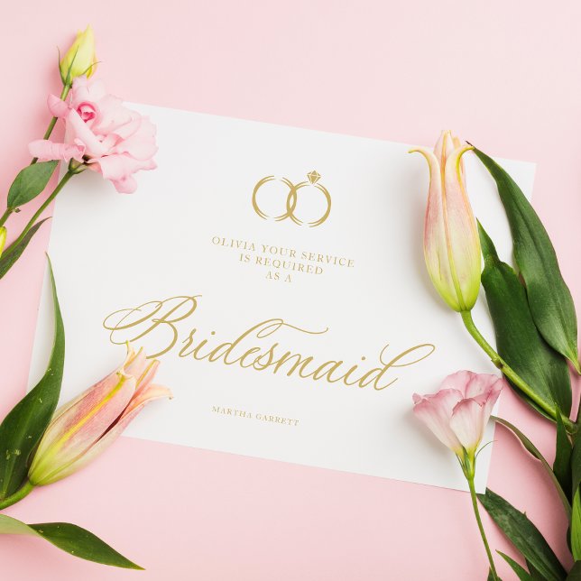 Vit, minimalistisk Bröllop Ringar Bridesmaid Luxur (Skapare uppladdad)