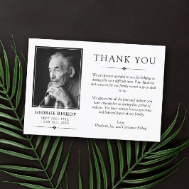 Vit, minimalistisk fotosympati Tack Kort