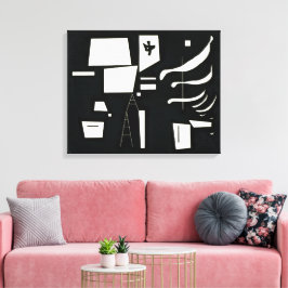 Vit - Mjuk och hård | Kandinsky | Canvastryck