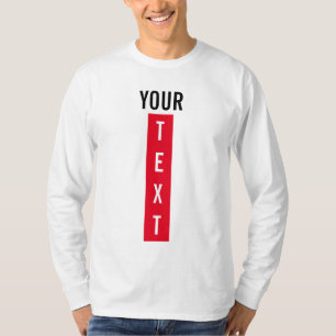 Vit modern Elegant för Customer Manar Långärmad T Shirt
