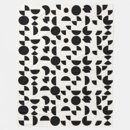 Vit modern Elegant Geometric Tribal Fleecefilt